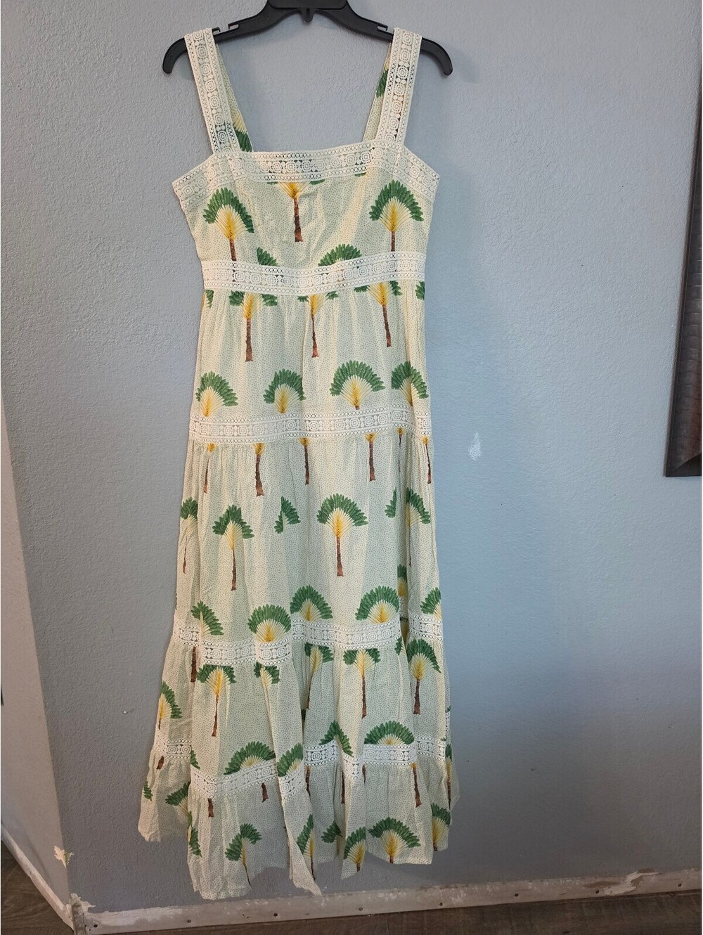 Calypso St. Barth Medium Palm Tree Print Maxi Dress